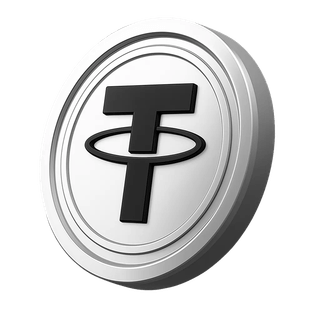 Token della criptovaluta Tether USDT all'interno dell'area dedicata alla costruzione della fiducia tra gli investitori